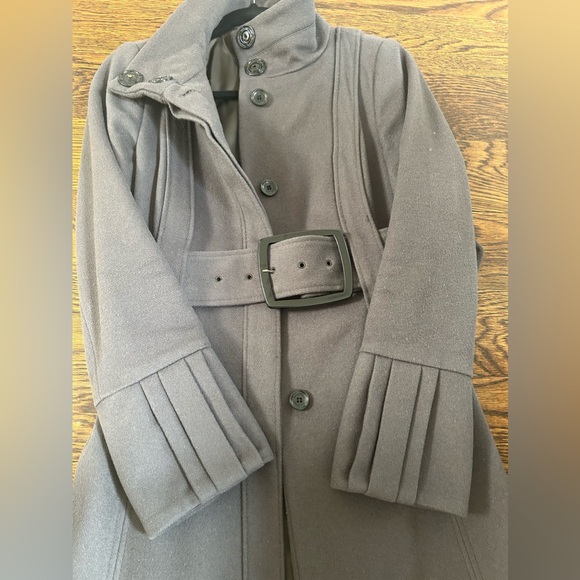 Zara coat with belt , 100% wool - Picture 3 of 8